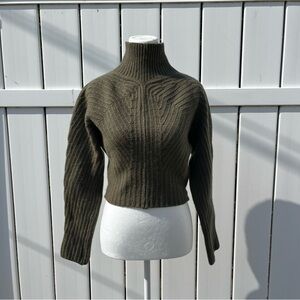 Theory Green Turtleneck Sweater
